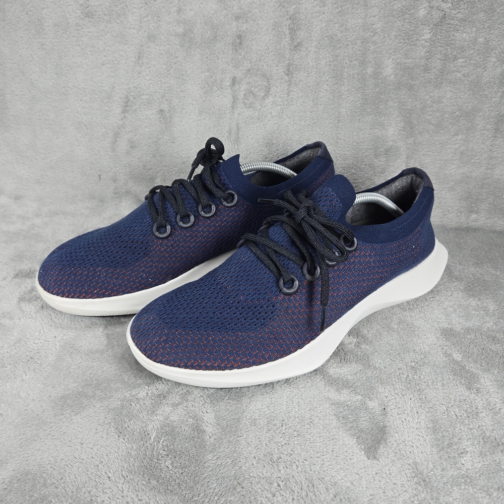 Allbirds Tree Dasher Men's Navy Knit Sneakers Sz 12